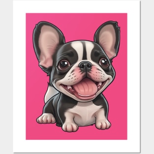 Boston Terrier puppy Posters and Art